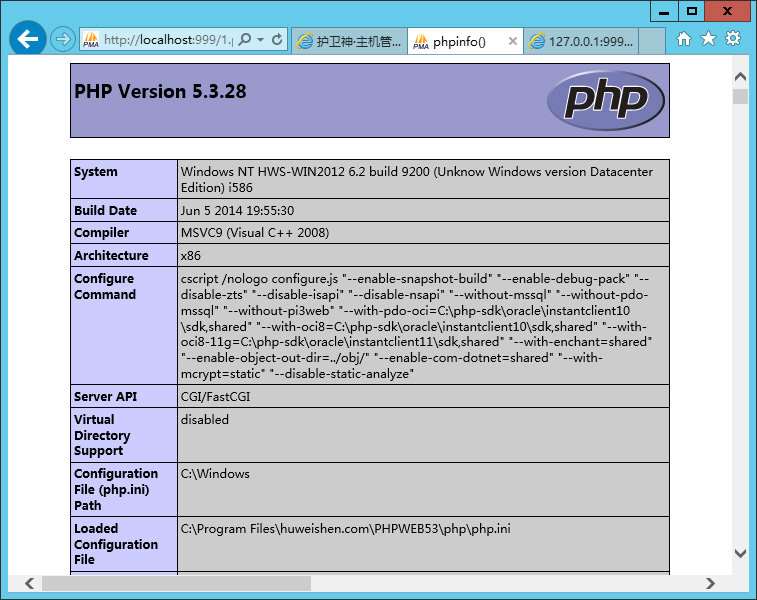 WindowsServer2012һװPHPPHP5.3+FastCGIģʽ